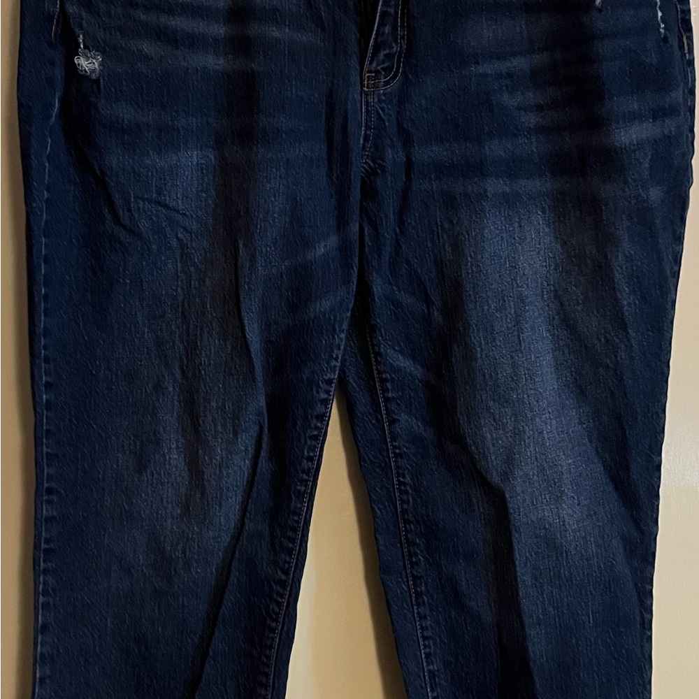 Time and Tru high rise jeans size 18 cut off to capris